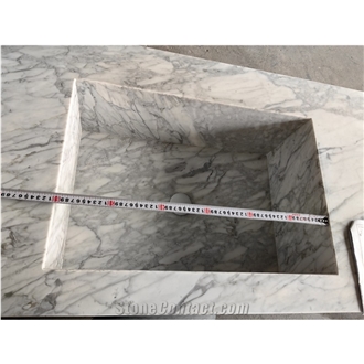 Goldtop Carrara White Marble Polished Countertops