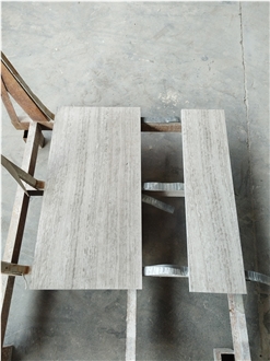 Home Decoration Natural Grey Wood Marble Wall Tiles