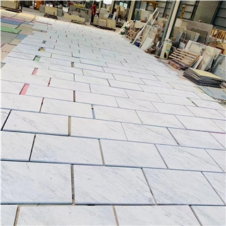 Italy Polished Carrara White Marble Slab For Tiles