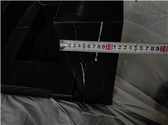 Luxury Natural Black Marquina Marble Floor Tile