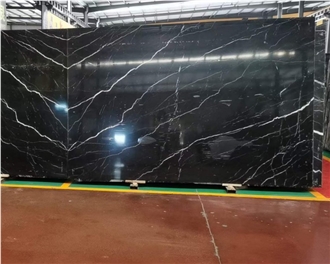Marquina Black Marble Polished Slabs