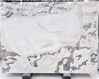 Natural Dover White Marble Slabs