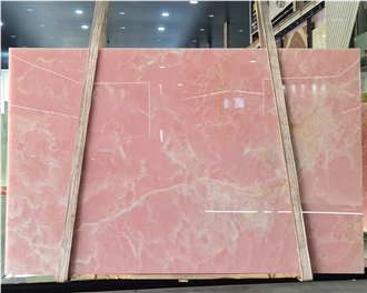 Pink Onyx Slabs Tiles