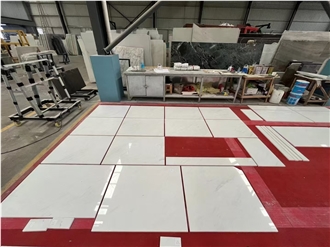 Polished Arison White Marble Wall Tiles