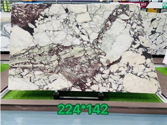 Polished New Calacatta Viola Marble Slabs