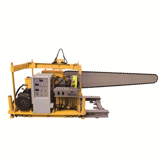 Chain Saw Machine With Rails