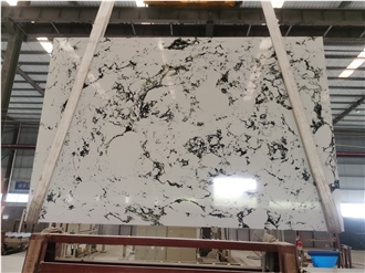 Emerald Black Quartz For Interior Decoration Stone