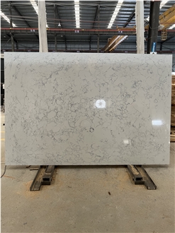 White Color Engineered Stone Wall