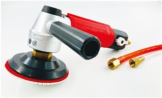 Side Exhaust Stone Air Polisher, Grinder