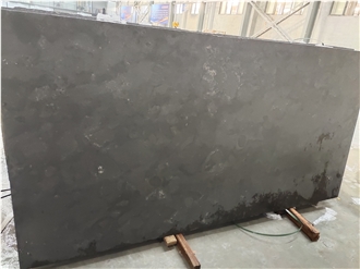 China Blue Limestone Slabs Brushed