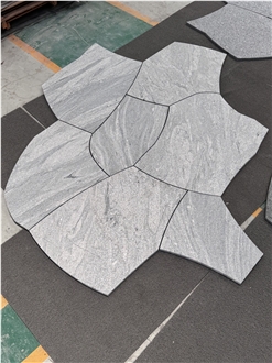 China Juparana Granite Flagstone Flamed Surface