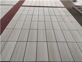 China White Wooden Vein Marble Tiles