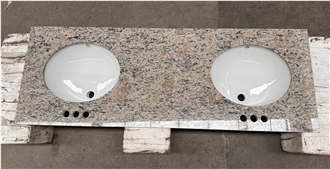 Giallo Santa Cecilia Granite Vanity Tops