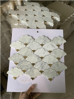Natural Marble Lantern Mosaic Tiles Pattern