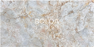 Iran Beige Marble Tiles - Blue Miniature Marble