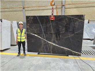 Iran Marble Slabs - BLACK BRUNO S1