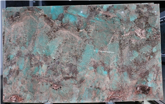 Amazon Green Quartzite Wall Slab Pattern