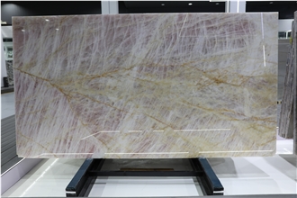 Natural Pink Crystal Quartzite Slabs