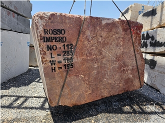 Rosso Imperial Marble Blocks