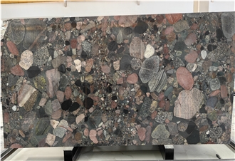 Colourful Four Season Green Granite Slabs
