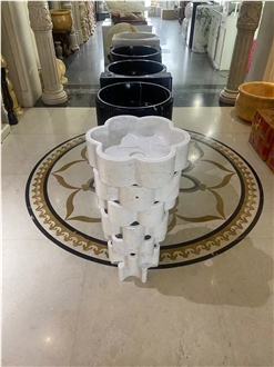 New Arrival Modern Natural Stone Marble Bathroom Sink