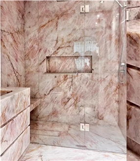 Pink Lady Lumix Quartzite Bathroom Tiles For Wall And Floor
