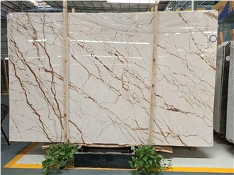 Polished 1.8T Sofita Beige Marble Slabs