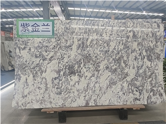 Purple Golden Orchid Marble Slabs