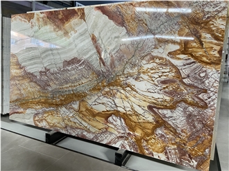 Andes Gold Quartzite Slabs For Kitchen Countertops