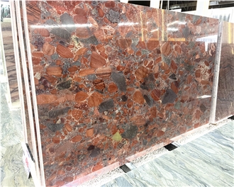 Aquarius Red Granite Slabs