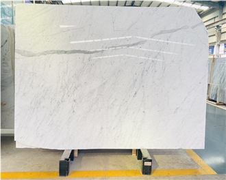 Bianco Statuario Marble Slabs For Bathroom Wall Decor