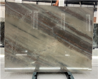 Elegant Brown Quartzite Slabs For Flooring Decor