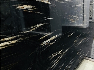 Portoro Black Quartzite Slabs