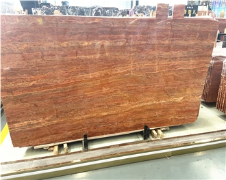 Red Travertine Slabs