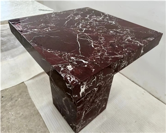 Rosso Levanto Marble Coffee Tables