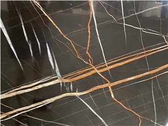 Sahara Noir Marble Slabs Polished Surface