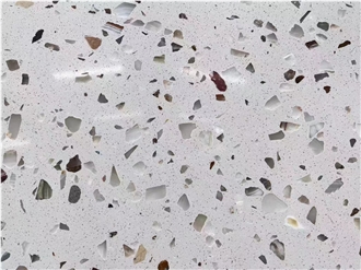 Colorful Glass Patterns Terrazzo Tile