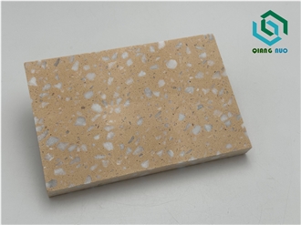 Orange Like Yellow Floor Stone Terrazzo Slabs