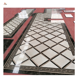 Aisle Corridor Water Inlay Medallion Marble Pattern