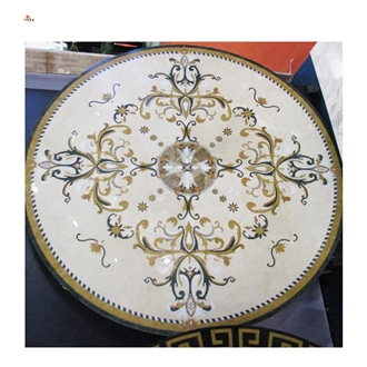 Beautiful Water Jet Marble Round Medallions Pattern