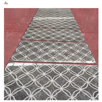Carpet Panel Marble Waterjet Inlay Medallion