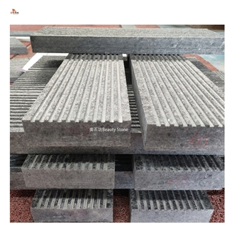 Grooved Grey Granite Kerbstone