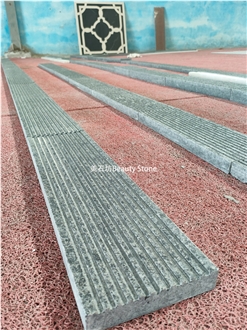 Grooved Grey Granite Kerbstone
