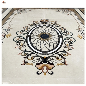 Inlay Flooring Waterjet Carpet Medallion