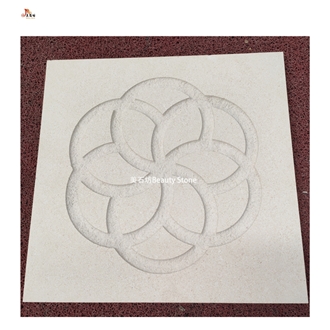 Limestone Carved Flower Building Stones