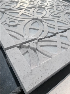 Limestone Outside Building Ornaments Carving Wall Panels