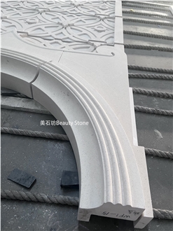 Limestone Outside Building Ornaments Carving Wall Panels