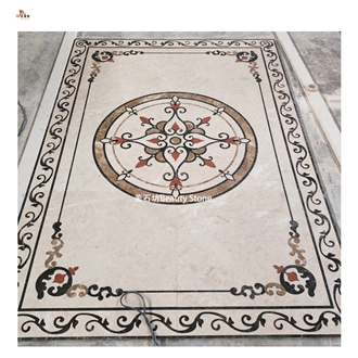 Luxury Waterjet Marble Pattern For Villa Hotel Medallion