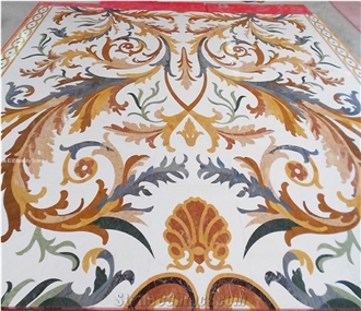 Luxury Waterjet Pattern Medallions For Hotel Villa