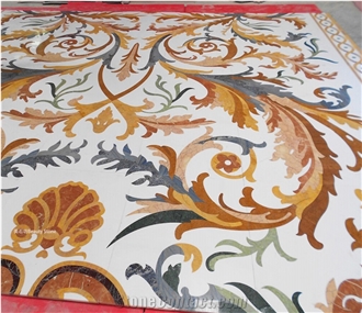 Luxury Waterjet Pattern Medallions For Hotel Villa